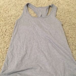 A grey tank top